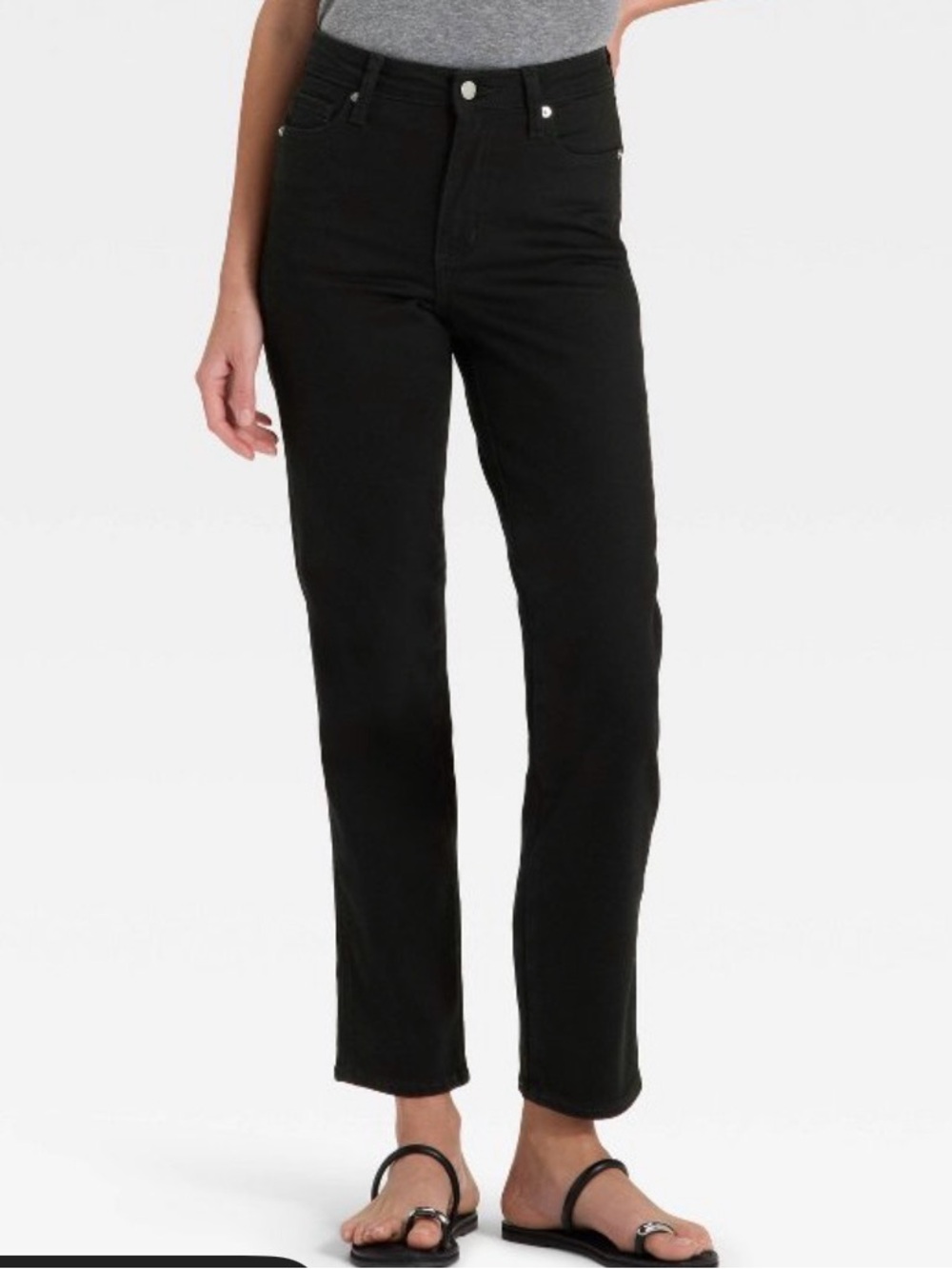 Universal Thread Black High-Rise Straight Leg Jeans
